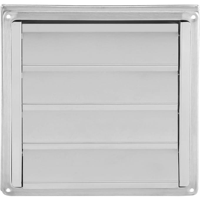 95mm RVS Muur Luchtrooster Vierkant Wasdroger Afzuigventilator Uitlaat