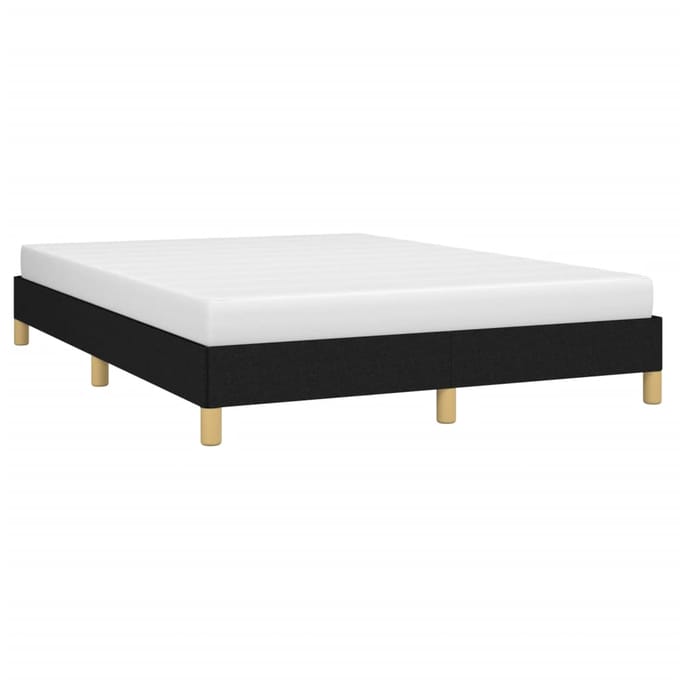 vidaXL - Bedframe - zonder - matras - stof - zwart - 140x190 - cm
