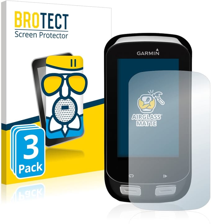 BROTECT - Screenprotector voor Garmin Edge 1000 - Folie Beschermfolie Beschermglas matte 3 Stuks