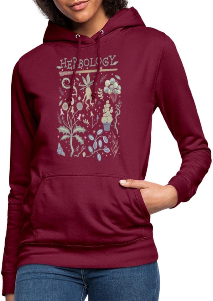 Harry Potter Herbology Botanisch Kruiden Ontwerp Hoodie Dames