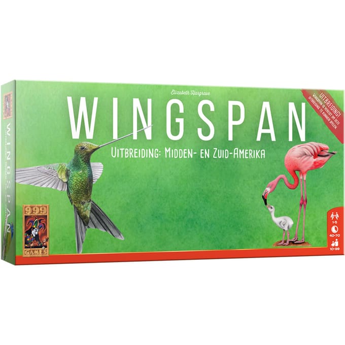 999 Games - Wingspan uitbreiding: Midden- en Zuid-Amerika Bordspel