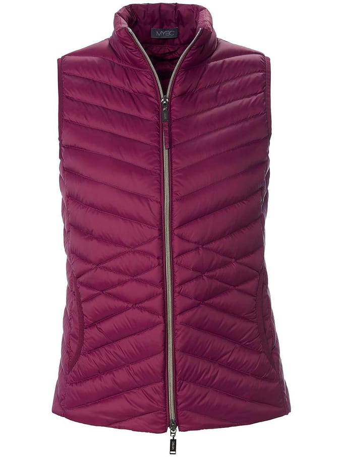 Donzen bodywarmer deelbare ritssluiting Van Peter Hahn pink