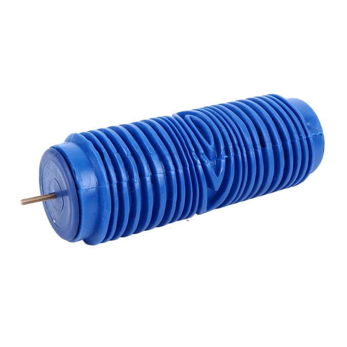 5 inch Rubberen Patroon Verfroller Mooie Patronen Herbruikbare Decoratieve Kunst Textuurroller Wandpatroon Rollers Stencil Circle Soft Rubber Tip blue