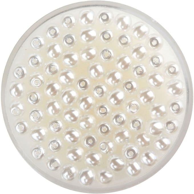 Crystal Renaissance glasparel, 4mm, 75 stuks - Sneeuwwit