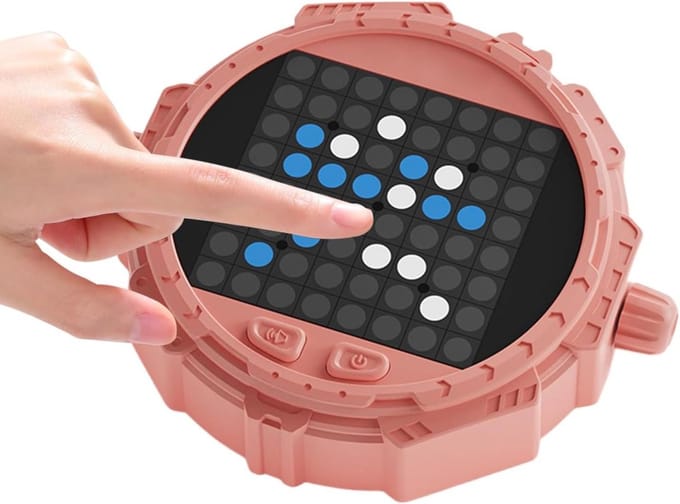 AI Schaakbord - Slim denkspel - Strategietraining - Adaptieve uitdagingen - 4 x 13 cm - Roze