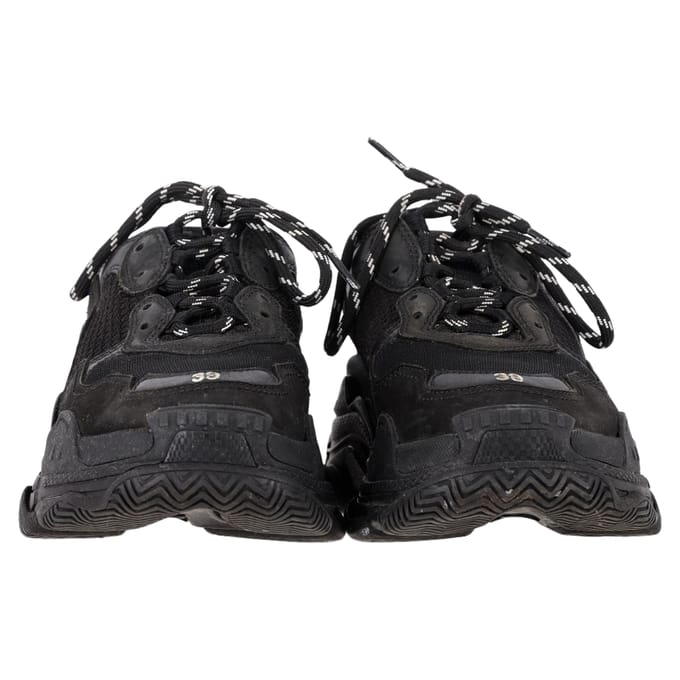Balenciaga Triple S sneakers in zwart polyester