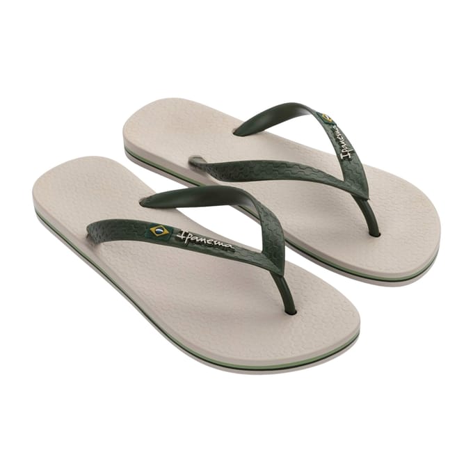 Ipanema Classic Brasil Heren Slippers - Beige/Green