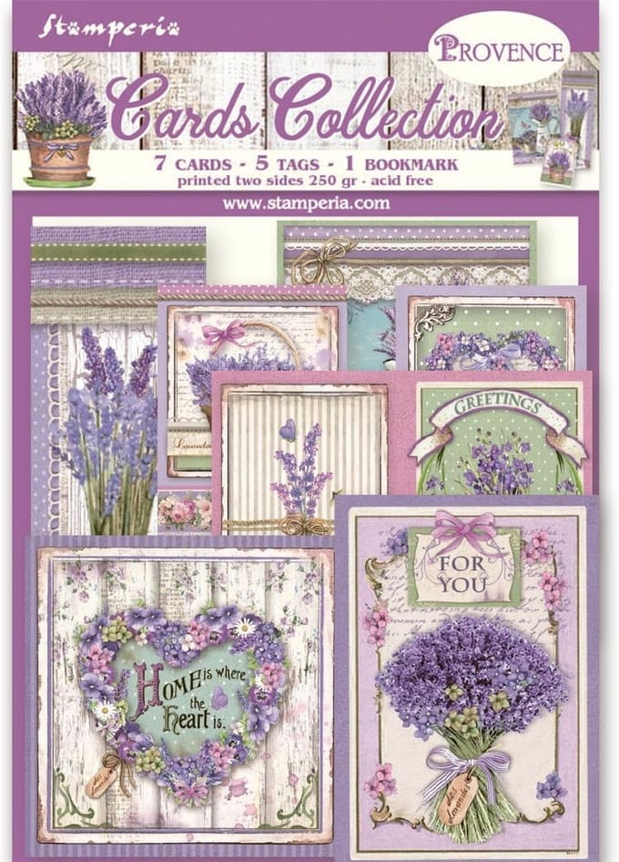 Stamperia Cards Collection Provence (SBCARD11)