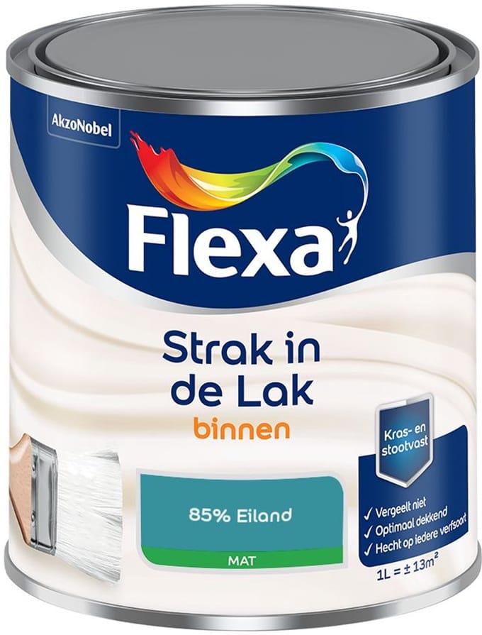 Flexa - Strak In De Lak Binnenlak Mat - 85% Eiland - Mengverf - 1 L