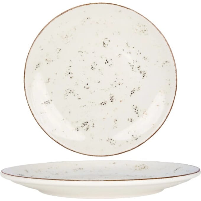Bonna Dessertbord - Grain - Porselein - 23 cm - set van 6