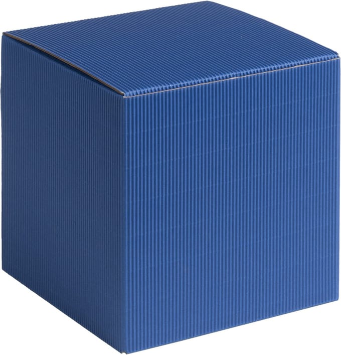 Cadeauverpakking vierkant-kubus karton 9x9x9cm BLAUW (100 stuks)