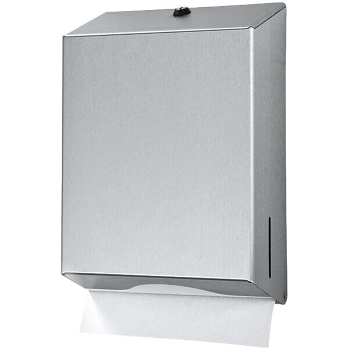 Handdoekdispenser Euro Products universeel groot zilver 438190