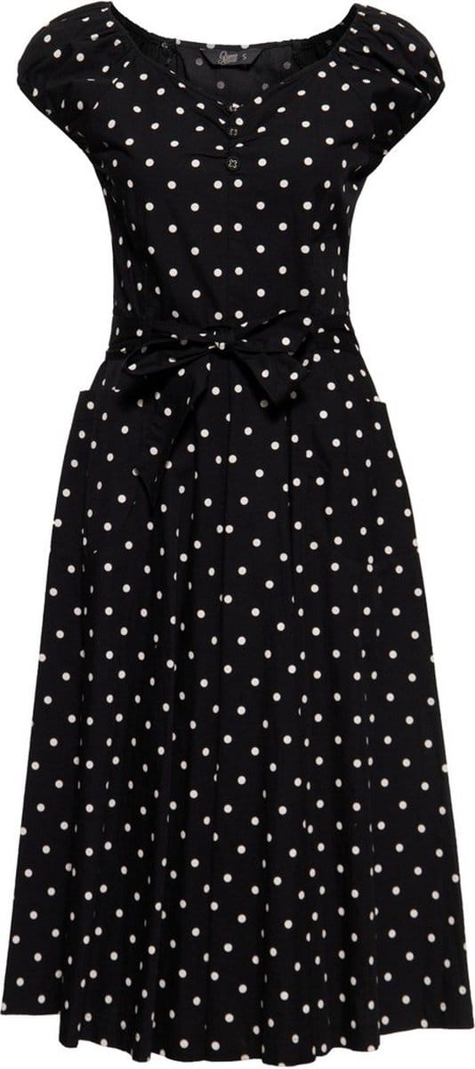 Queen Kerosin dames swingjurk, zwart