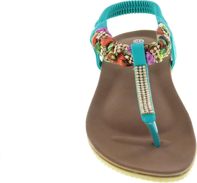 Boho Ibiza Slippers Eline by Mrchlabel- Mintgroen - Maat 42
