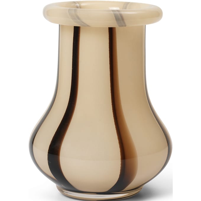 Ferm Living - Riban Vaas - klein H15 - Crème - wit