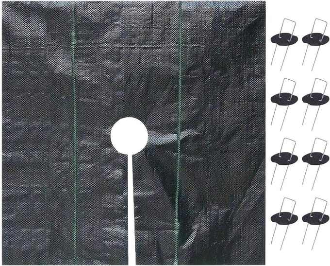 Tuindoek - Bodembedekker - Onkruid Vrij - Met Grondpennen - 15 x 15 Meter - Zwart