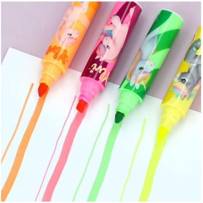 Depesche Ylvi Highlighter met eenhoorn topper Schrijfgerief