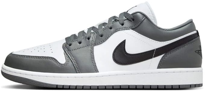 Air Jordan 1 Low Iron Grey Black Heren Sneakers Wit 553558-152 40
