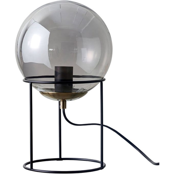 Dyberg Larsen Moon tafellamp met glasbol rook
