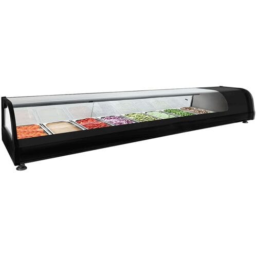 GGM Gastro Tapas-Kühlvitrine PREMIUM - 8x GN 1/3 Zwart