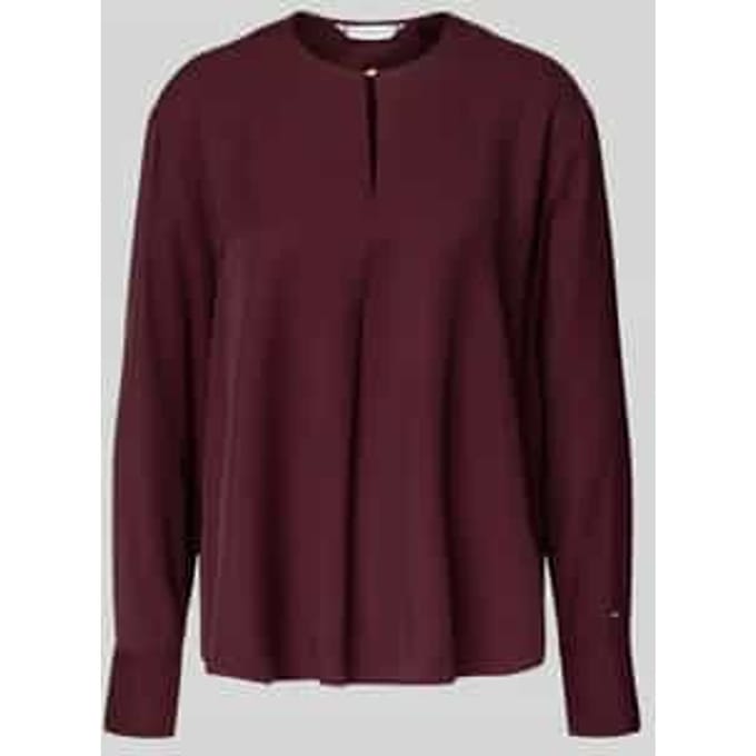 Relaxed fit blouse met lange mouwen van pure viscose