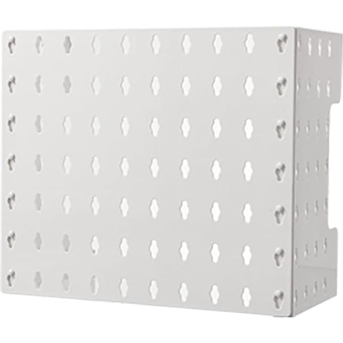 Pegboard Wandgemonteerde Display Multifunctioneel Ponsvrij Opbergrek Gas Waterverwarmer Pijpafdekking white