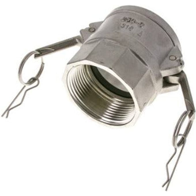 Camlock DN 120 (5'') Koppeling Rvs5'' NPT binnendraad Type D MIL-C-27487