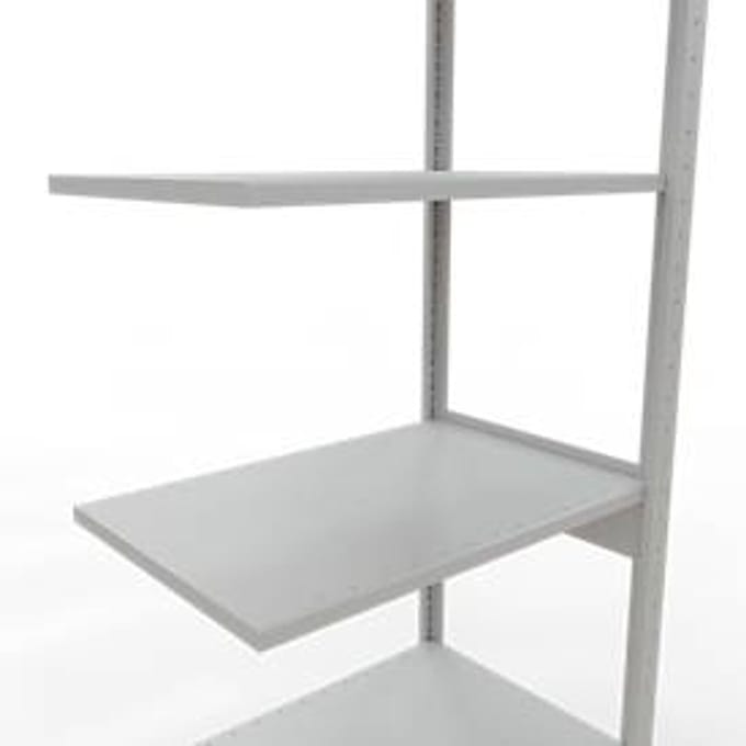 SCHULTE Lagertechnik - Insteekbevestiging met lengtebout - 2500x750x500 mm, type 150 kg