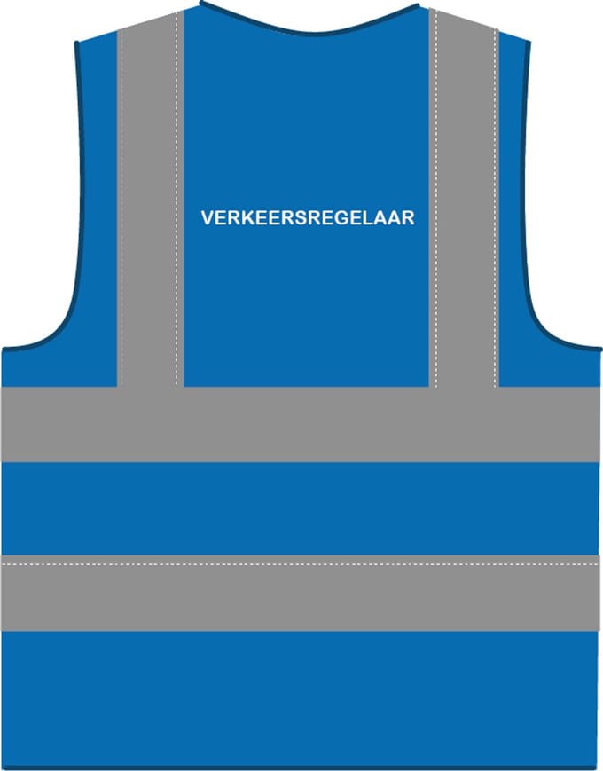 Verkeersregelaar hesje RWS koningsblauw