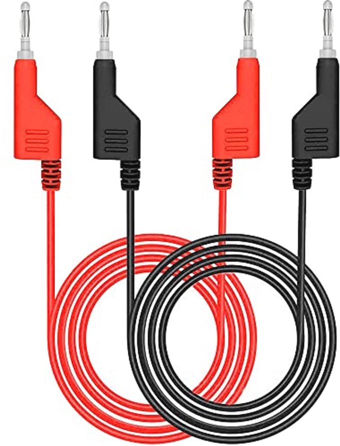 Stackable Banana Plug Test Leads - 1m Testkabels voor Multimeter 1000V 15A