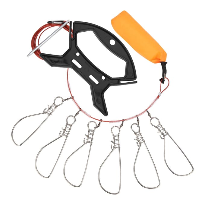 5m Vissen Sluitgesp Roestvrij Staal Levende Vis Stringer Sluiting Visgerei Accessoires orange