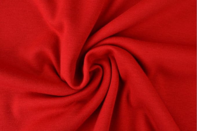 10 meter alpenfleece - Rood - 150cm breed