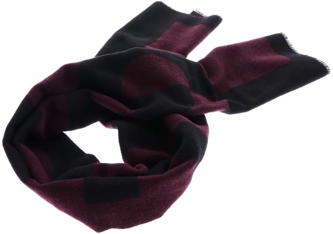 HUGO sjaal Martyn Scarf Dark Red zwart