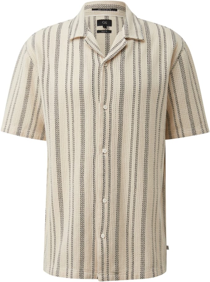 s.Oliver -qs Shirts Offwhite Größe: M | Casual hemden Outlet | Herren | Weiß