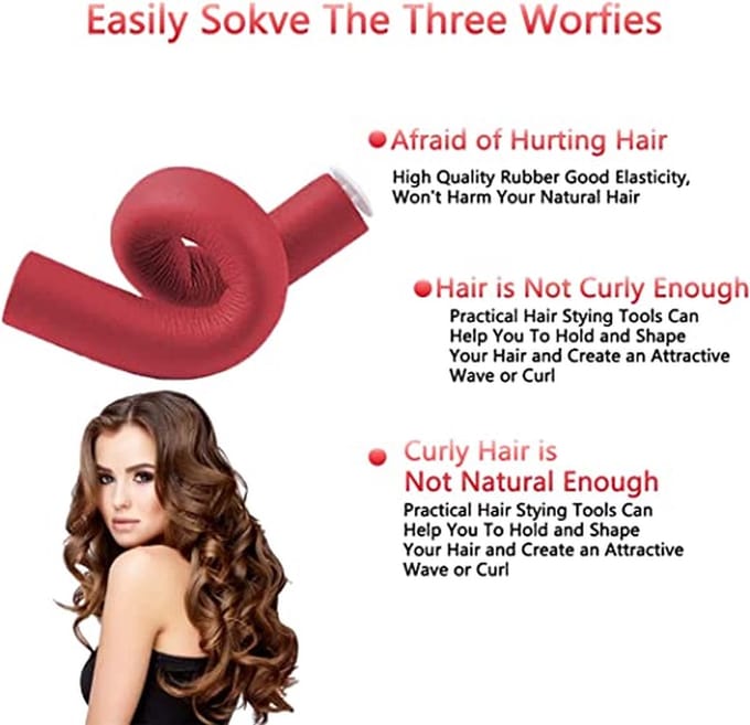 Krulspelden Set - Haarrollers - Heatless Curls - Kleefrollers