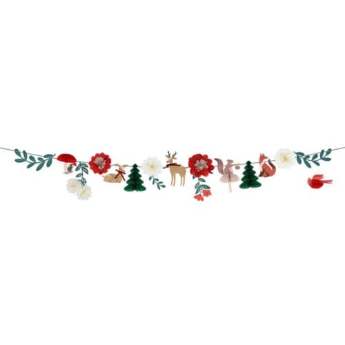 Meri meri kerst - slinger 3,2 m, winter woodland