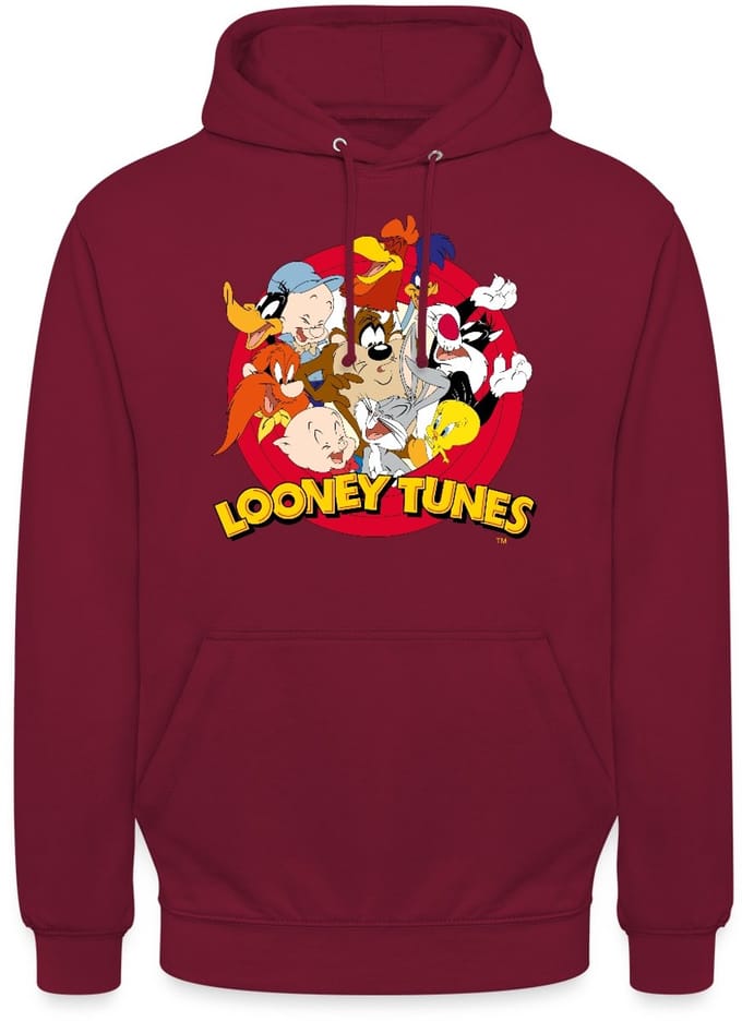 Looney Tunes Groep Hoodie Unisex