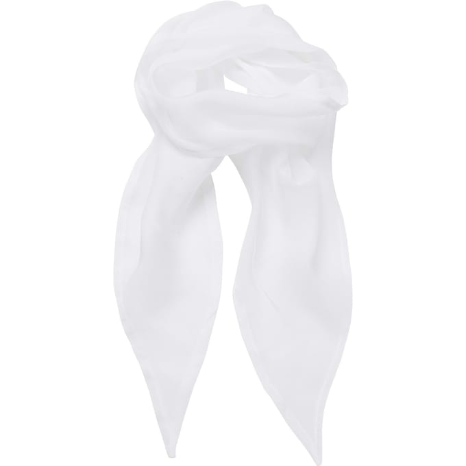 Premier Dames/vrouwenwerk Chiffon Formele Sjaal (Wit)