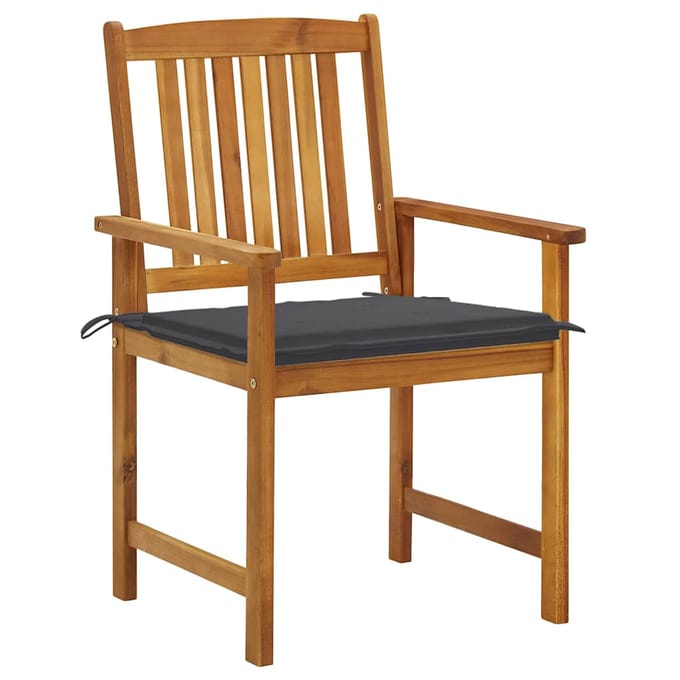 vidaXL - Tuinstoelen - 6 - st - met - kussens - massief - acaciahout