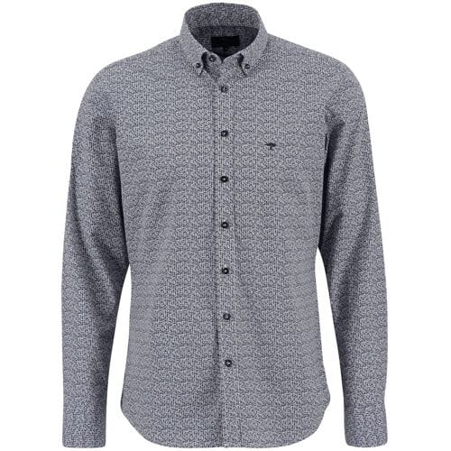 Fynch-Hatton Overhemd Modern Fantasy Stripe Navy / male
