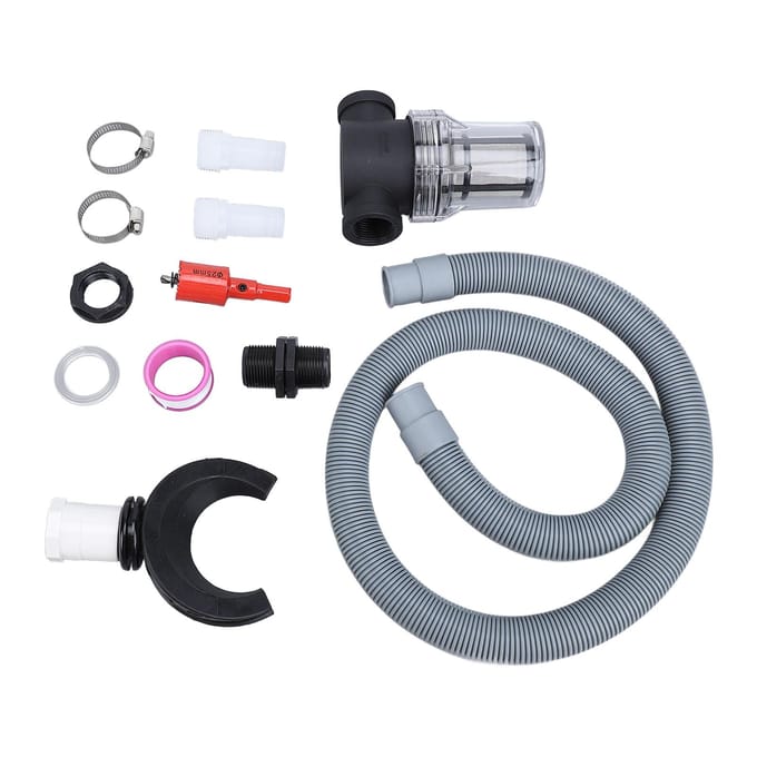 Regenton Aansluitset Dak Regenwateropvanger Regenton Omleider Met Filter Water gray