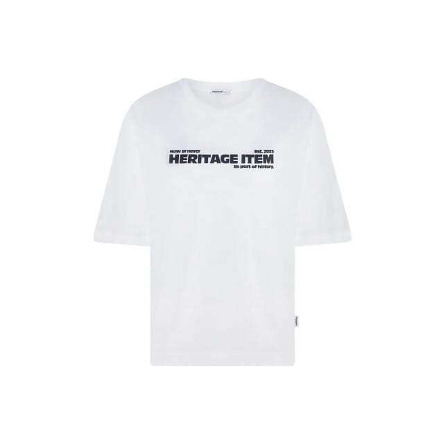 Penn & Ink W26f1936 1-655 penn en ink t-shirt print white tabac