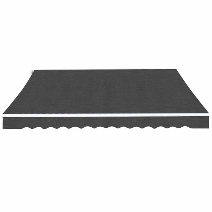 vidaXL - Luifel - handmatig - uittrekbaar - 350 - cm - antraciet
