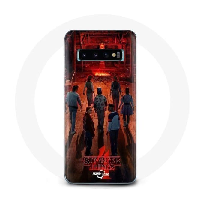 Coque - Samsung - Galaxy S10 - Rouge - Souple - Protection Fan Art Stranger Things Saison 4