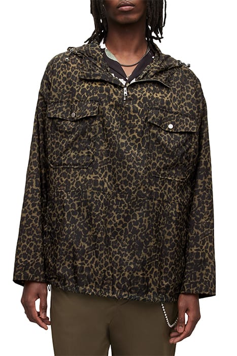 AllSaints Punta Leo Jacket Worn Brown Leo Größe: L | Leichte Jacken Outlet | Herren | Braun