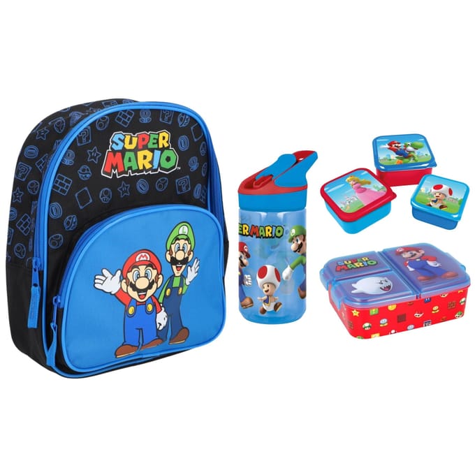Super Mario schoolset; rugzak en lunchset