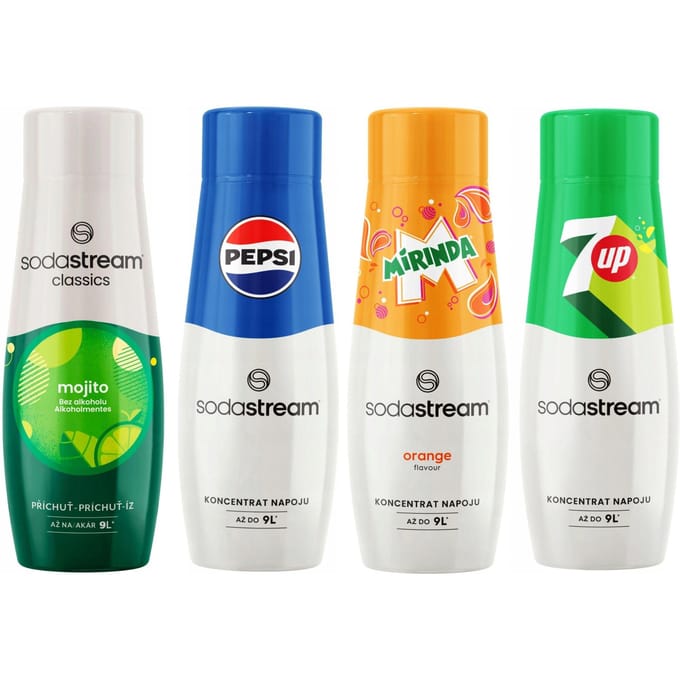 Sodastream Serie - Limonadesiropen - Pepsi - Mirinda - 7Up