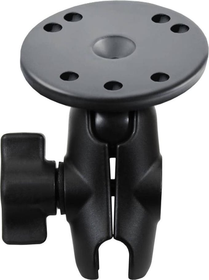 RAM Mount Klemarm Kort met Ronde Basis en B-Kogel (25 mm)