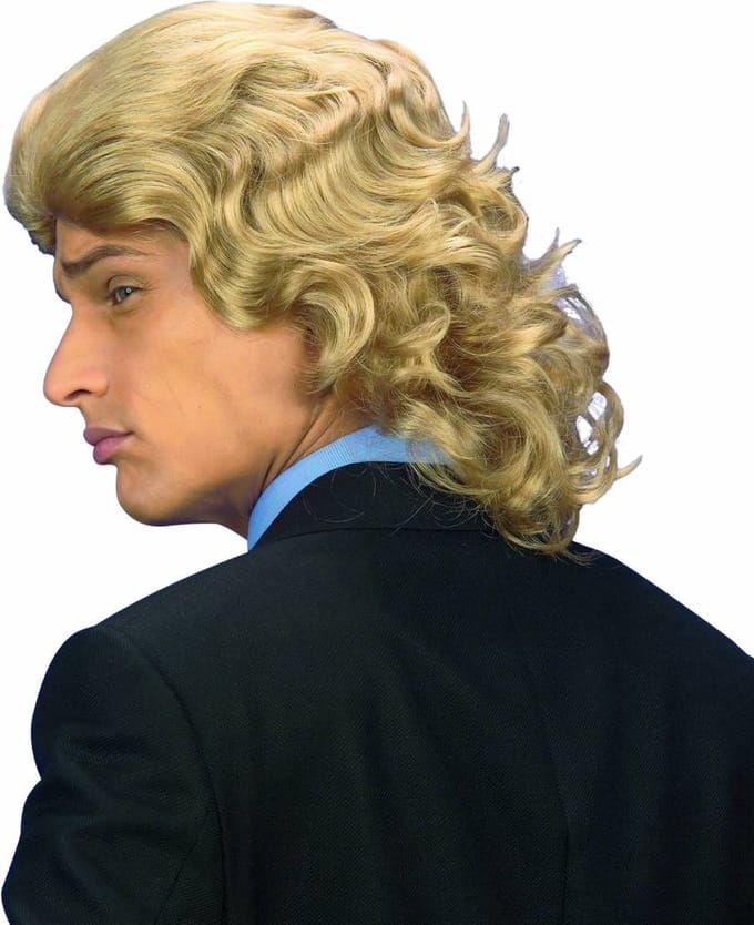pruik frankie blond in doos