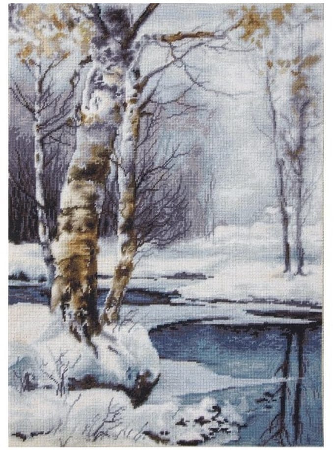 Borduurpakket de winter om te borduren van Luca-s B560